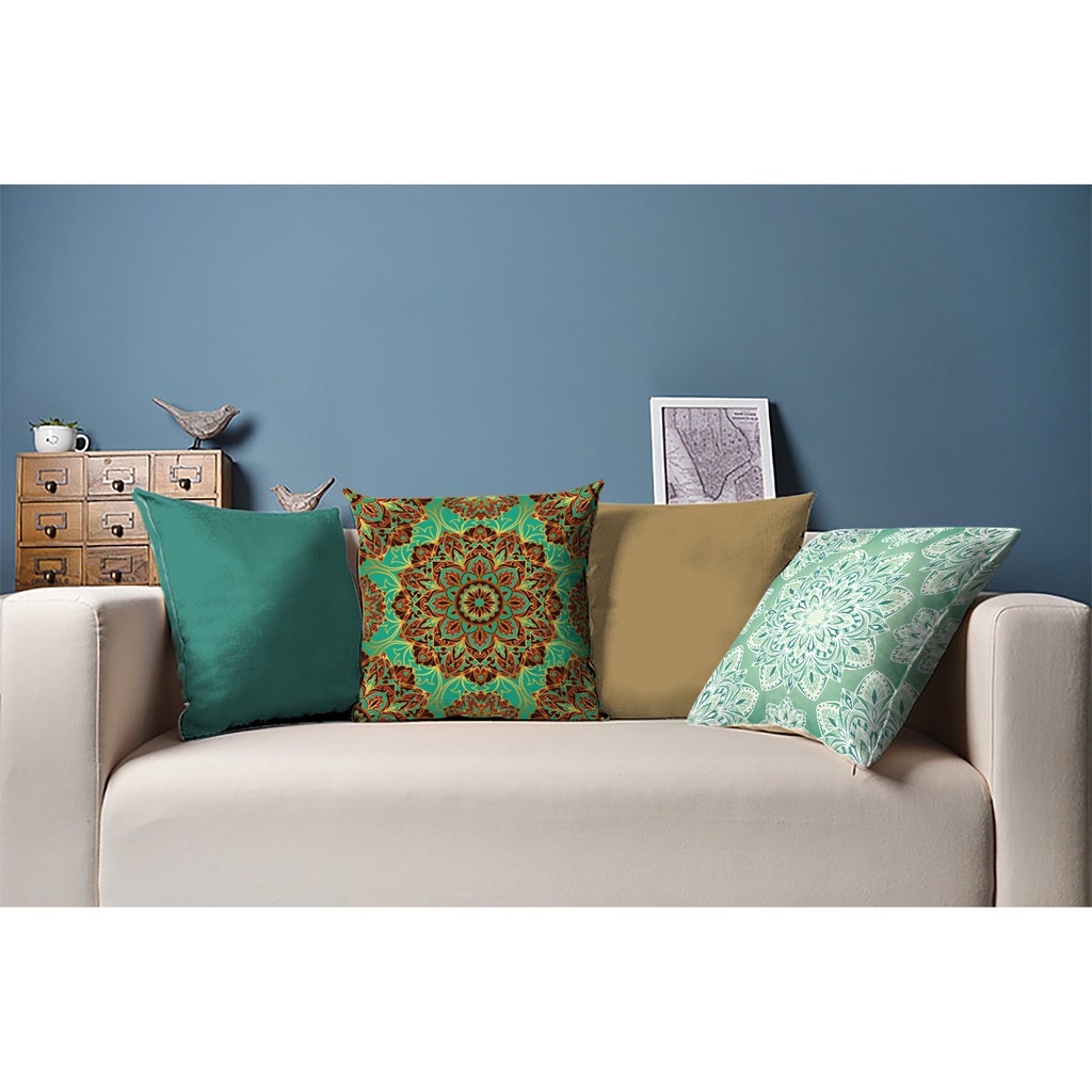 4 Capas de almofada  42x42 – mandalas tiffany Atelier Valverde