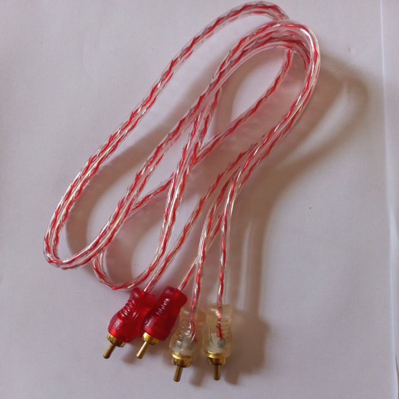 cabo RCA injetado cristal 1 metro em Oferta na Shopee