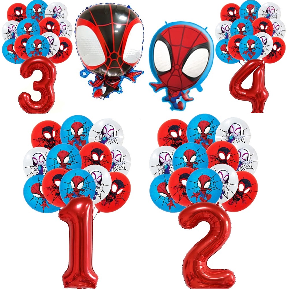 Balão Spidey - Personagens Foil e Bubbles - Party&Bite