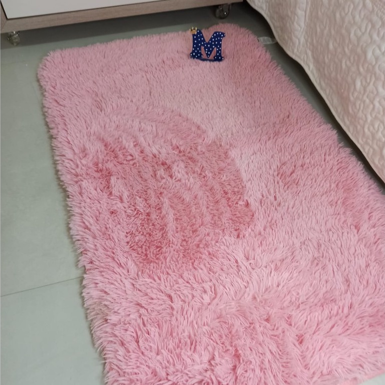Tapete Peludo Meia Passadeira Quarto 1,00x0,55 Oferta