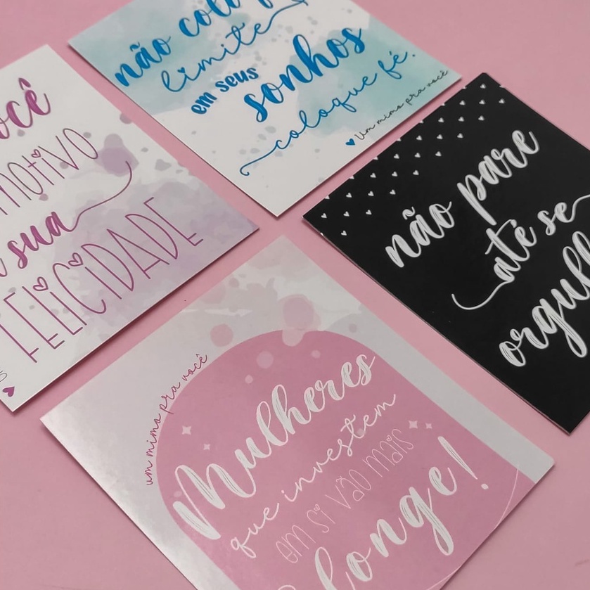 Cartão mimo motivacional -Mimo para seu cliente 25 unidades