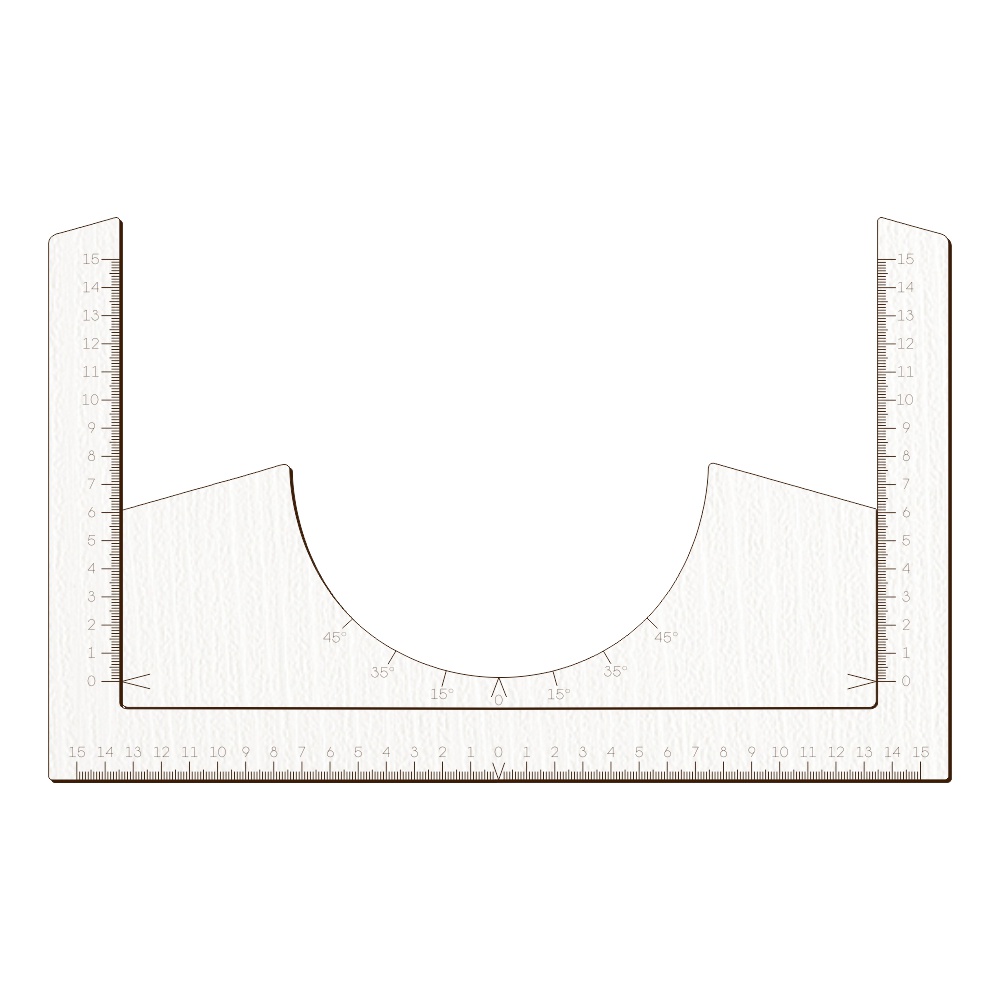 Régua Gabarito Alinhamento Centralização de Estampas Branco Régua Gabarito Alinhamento Centralização de Estampas Branco