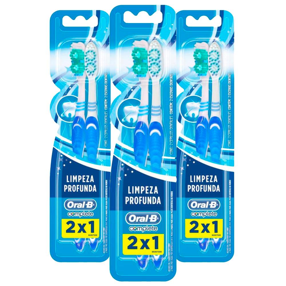Kit 3 Escova Dental Oral-b Complete 40 Leve 2 Pague 1 em Oferta na Shopee