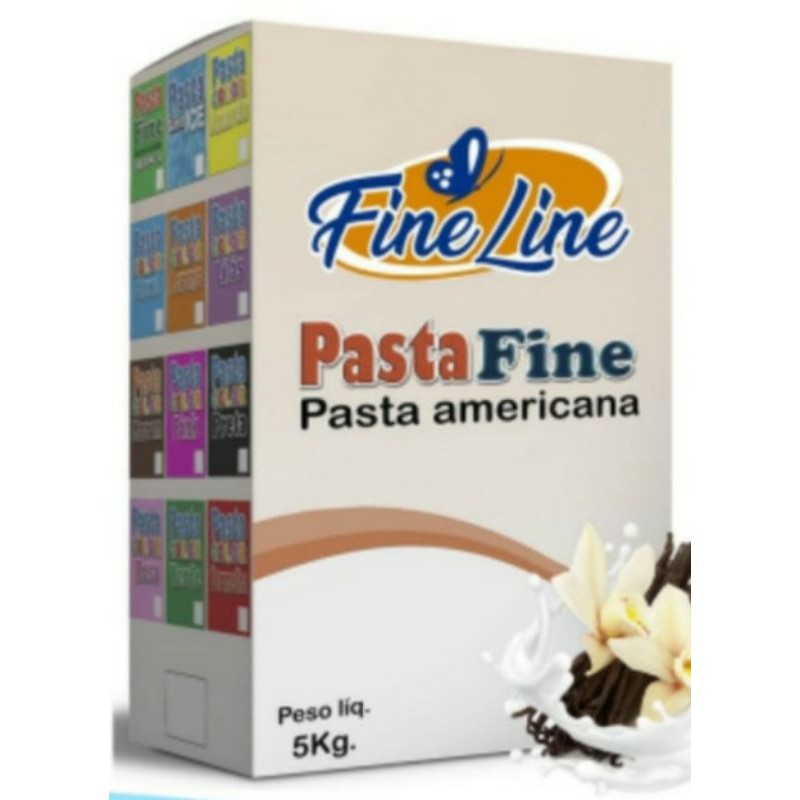 Pasta Americana Tradicional Goma Ice 5kg Fine Line. Shopee Brasil