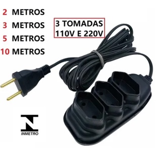 Extensão Elétrica Mega Plug 3 Metros PREÇO DE ATACADO MENOR PREÇO