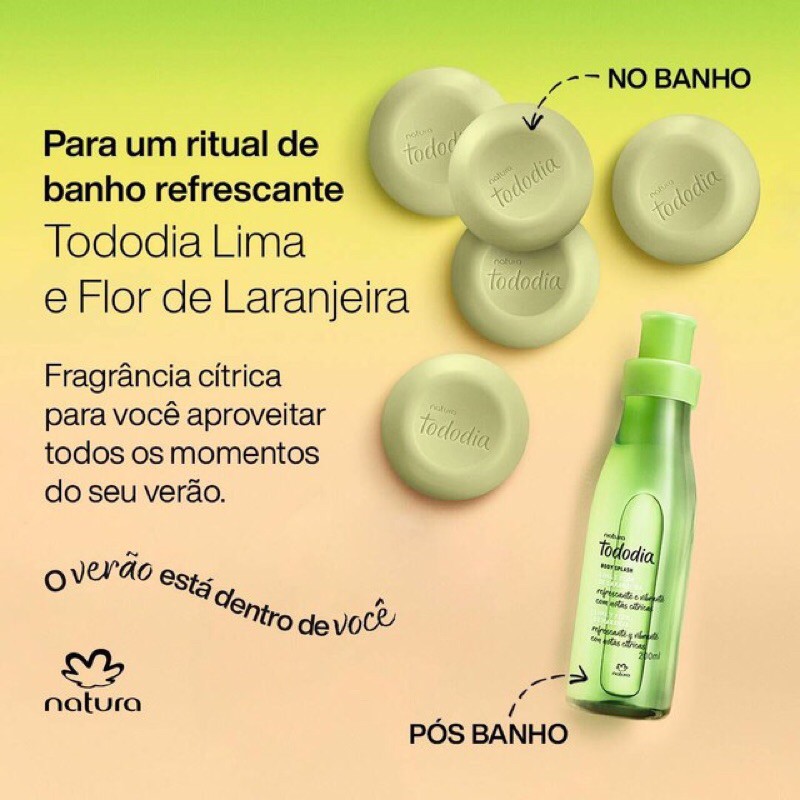 kit TodoDia Lima e Flor de Laranjeira Verão - Natura | Shopee Brasil