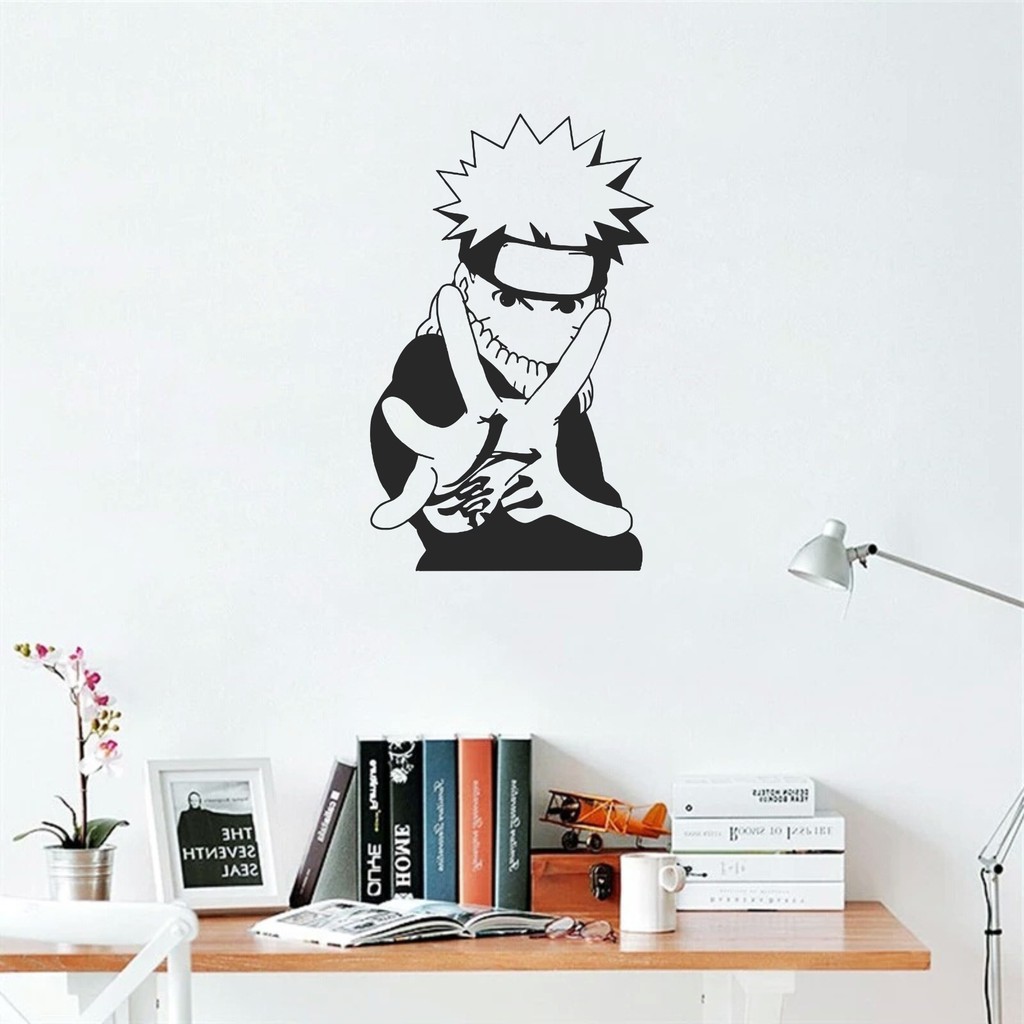 Adesivo De Parede Decorativo Vinil Naruto Anime Mangá Estilo Japonês