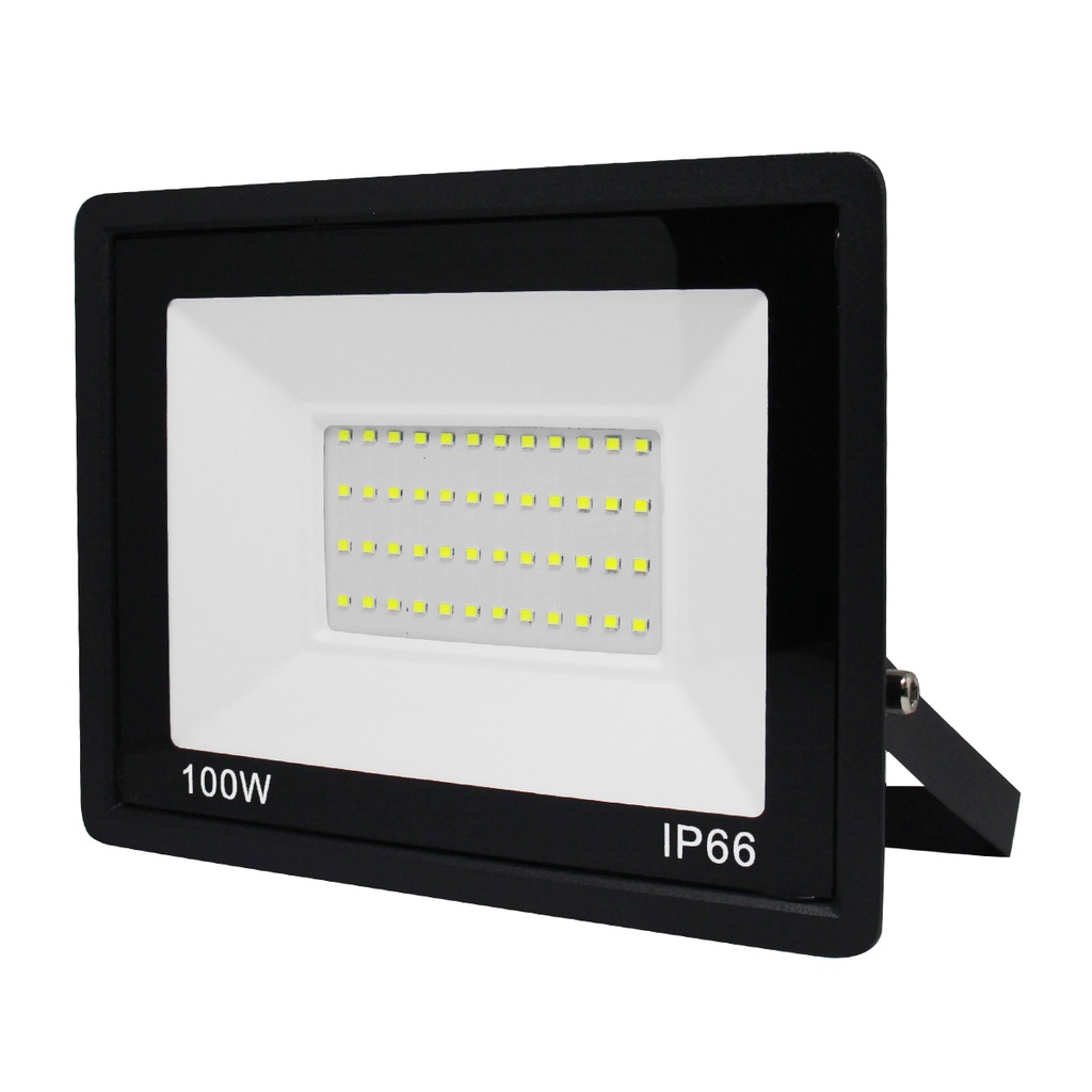 2x Refletor Holofote Ultra Thin Microled 100w Branco Frio Iluminação 6500k Ip66