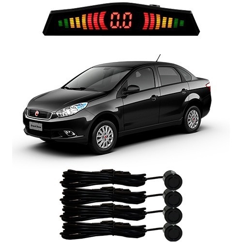 Sensor De Estacionamento Ré Siena Todos Os Modelos Preto em Oferta na Shopee