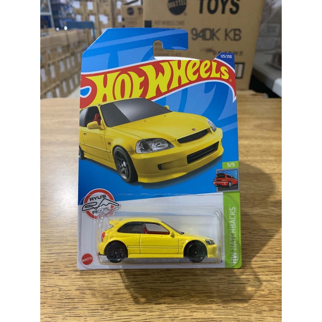 Hot Wheels '99 Honda Civic Type R EK9 HCT98 Shopee Brasil