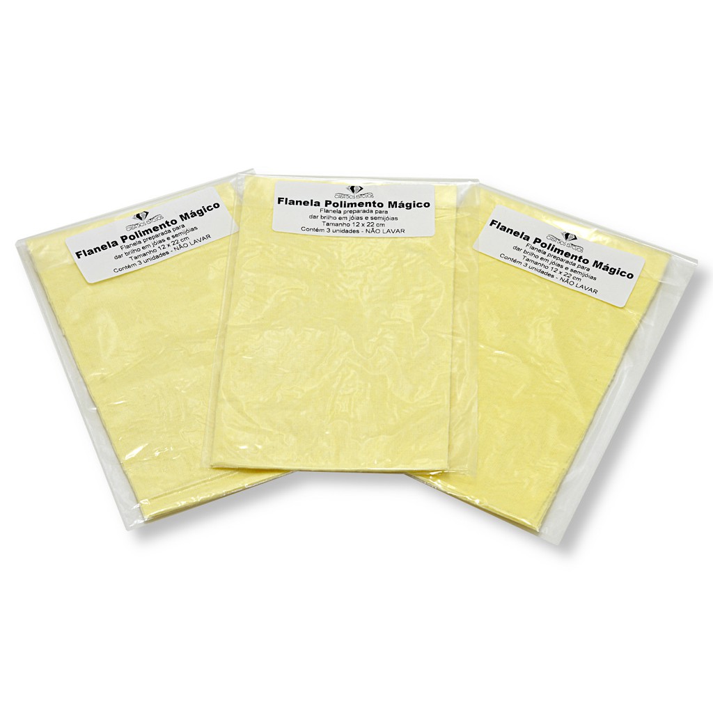 Flanela Mágica Limpa Joias Ouro Prata 09 Flanelas Tamanho grande em Oferta na Shopee