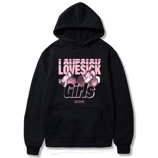 Moletom Canguru Com Capuz Grupo Kpop Blackpink Lovesick Girls Single | Shopee Brasil