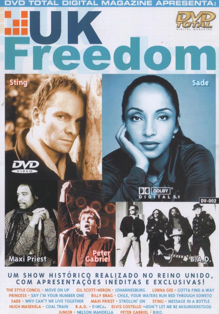 DVD Uk Freedom Show Histórico no Reino Unido - Sting Sade