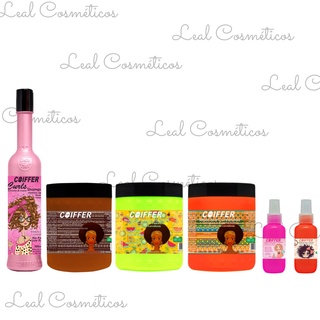 Kit Manutenção Curvaturas Coiffer 6 Produtos Cabelo Cacheado Cronograma Capilar