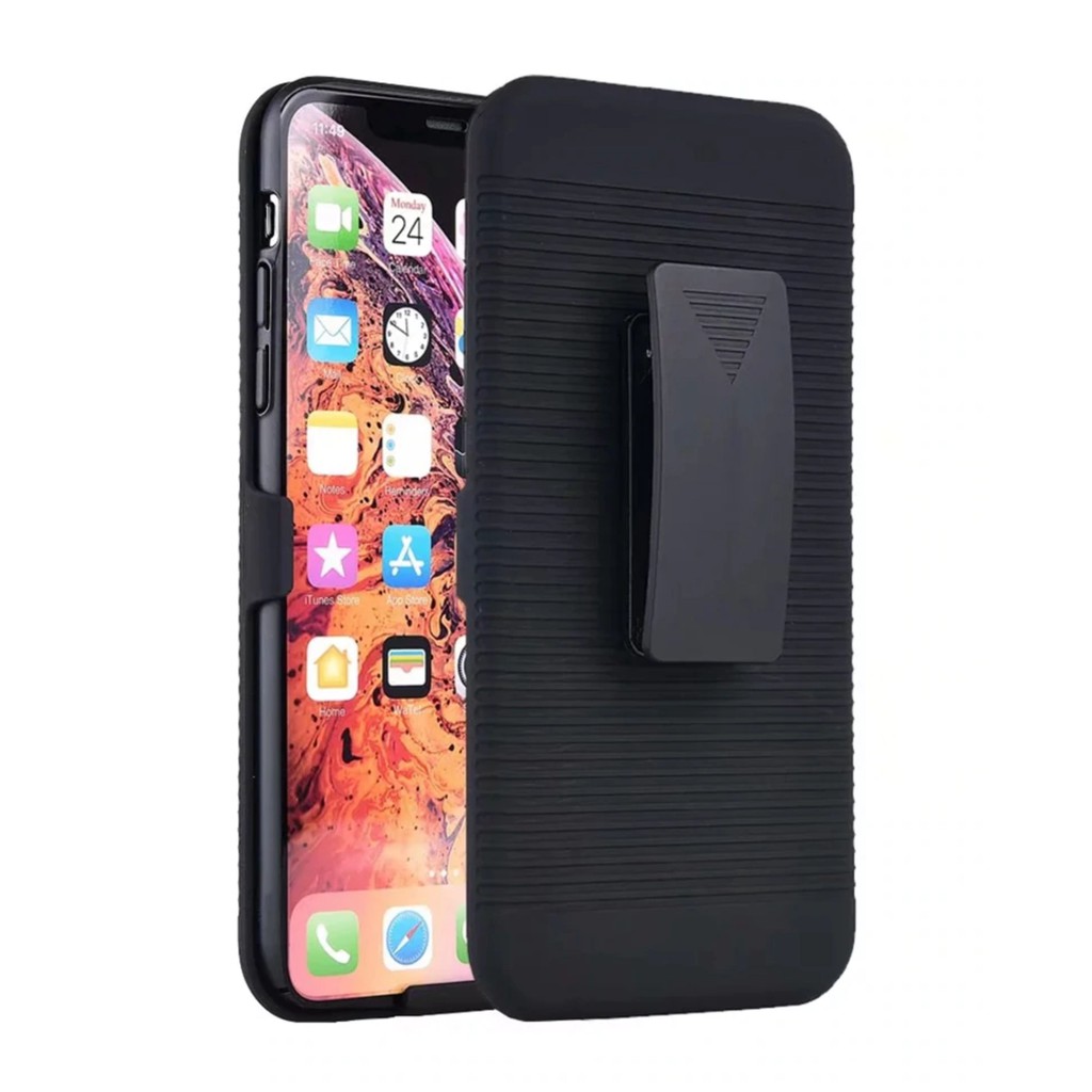 Capa + Suporte de cintura cinto Belt Clip celular Motorola Moto G8 Plus Xt2019