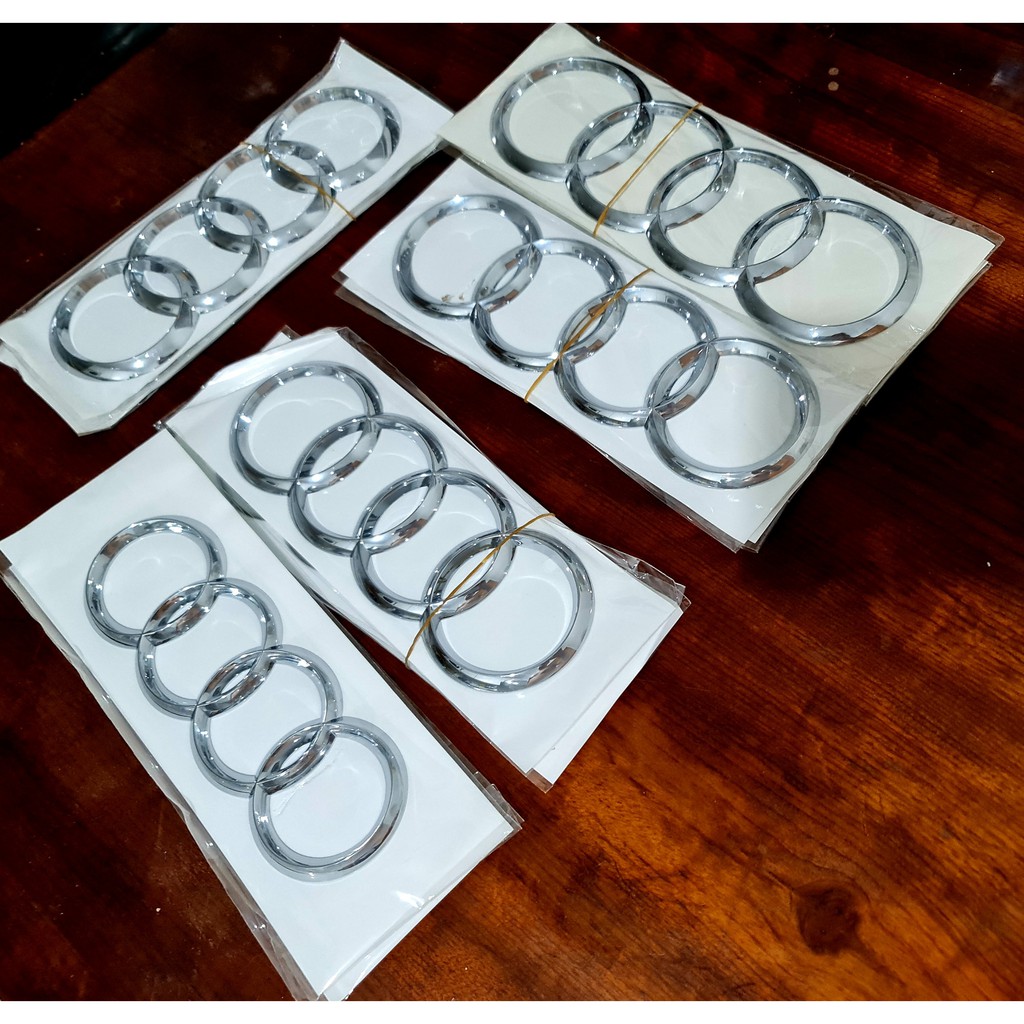 Emblema Argola Grade Tampa Audi A1 A3 S3 Rs3 A4 S4 Rs4 A5 S5 Rs5 A6 Tt Tts Ttrs Q3.