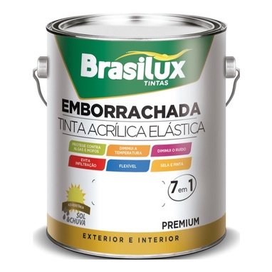 Tinta Emborrachada Branco Neve 7 Em 1 - 3,6 Litros Brasilux em Oferta na Shopee
