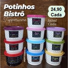 Tupperware Potinho Tempero Bistrô 140ml - Individual Avulso