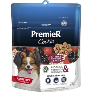 Biscoito PremieR Cookie Frutas Vermelhas e Aveia para Cães Adultos Porte Pequeno 50g