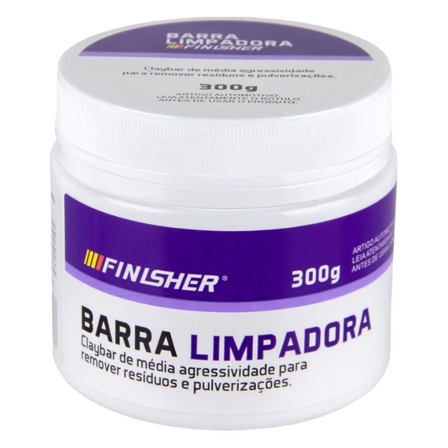 Barra Limpadora Clay Bar Descontaminante 300g Finisher
