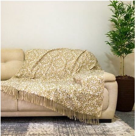 Manta Para Sofa Com Franja 3 lugares 1,40x2,10 Cancun Love4Home | Shopee  Brasil