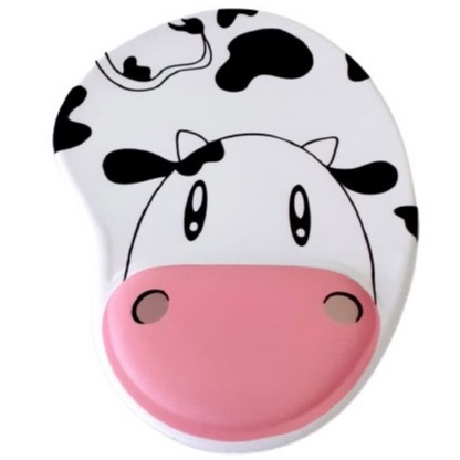 Mousepad Animais Vaquinha Presente Ergonômico Grande Lindo