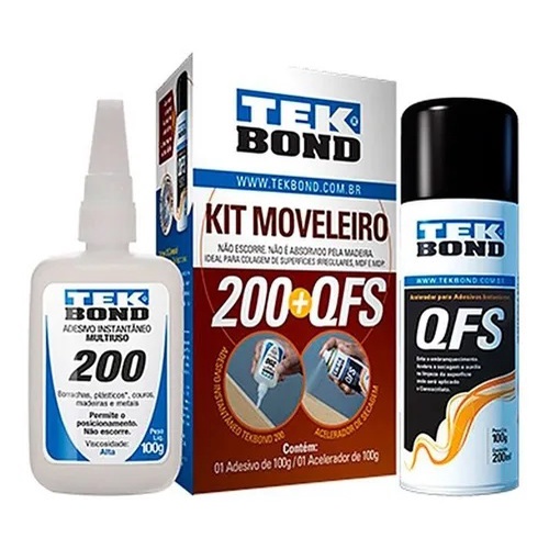 Adesivo Instantâneo - Kit Mdf / 100g -tekbond