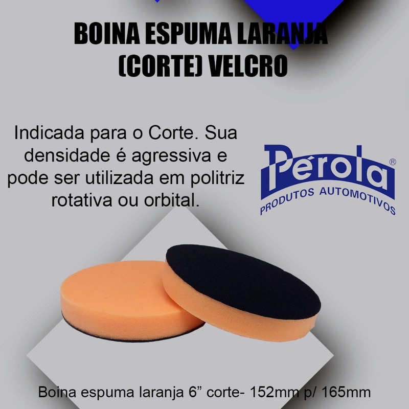 Boina Espuma Polimento Corte 6 polegadas em Oferta na Shopee
