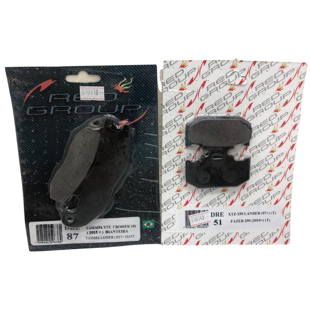 Pastilha Freio Dianteiro + Traseiro Xtz 150 Crosser
