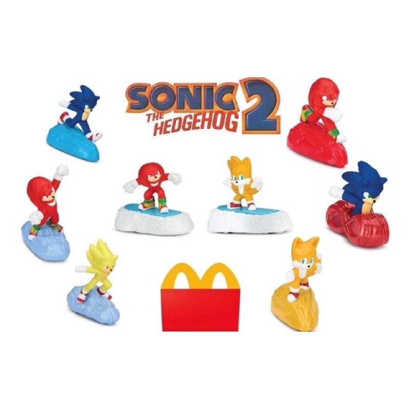 Sonic MC lanche feliz 2022 Mc Donald's. Edição em comemoração de Sonic 2.