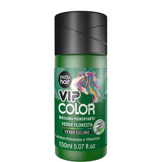 Máscara Pigmentante Vip Color Verde Floresta Natuhair (Verde Escuro) 150ml em Oferta na Shopee
