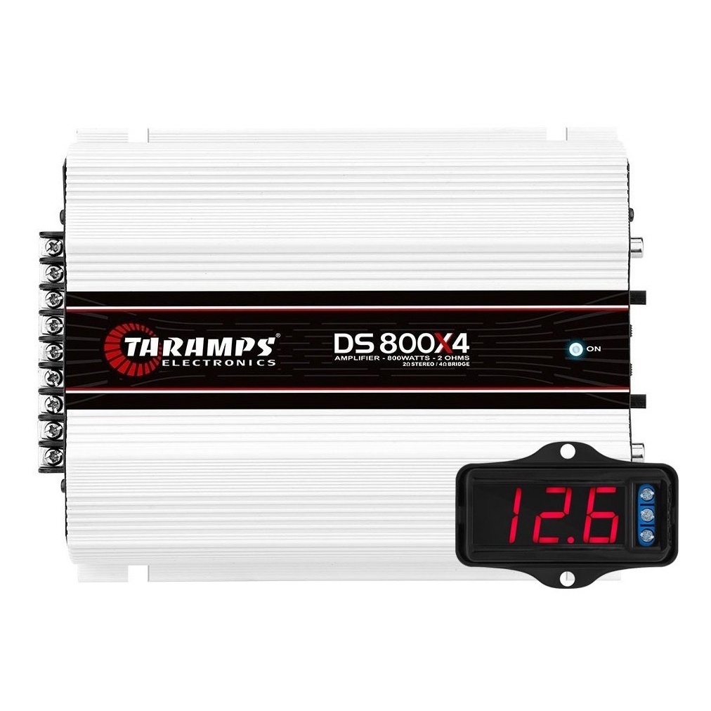 Módulo Taramps DS800x4 800w + Voltímetro Taramps VTR1000
