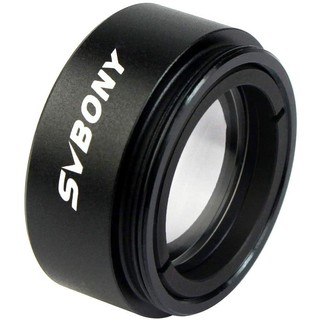 SVBONY Redutor focal do telescópio 0,5X A rosca do filtro de 1,25 polegadas reduz o comprimento focal do telescópio