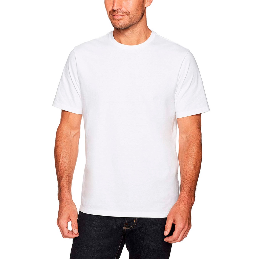 Promoção Camiseta Camisa Branca Lisa Básica Masculina Slim T-SHIRT 100% Algodão Reforçada AMGK