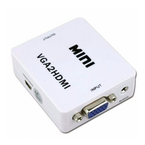Conversor Vga Para Hdmi Com Saída De Áudio P2 Vga2hdmi
