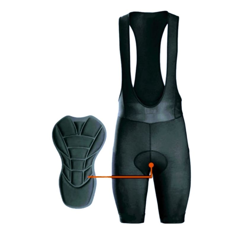 Bermuda Bretelle Feminino Ciclista Bike Acolchoada De Alta Densidade