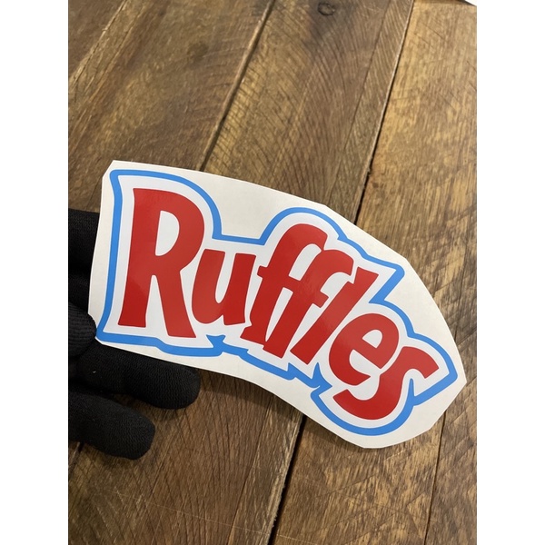 adesivo,vinil RUFFLES 15x5