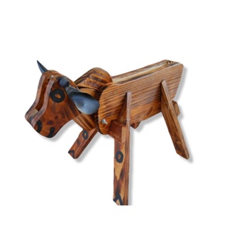 Vaca parada- Boi para laço- Vaquinha de madeira- Vaca de madeira desmontável- Boi com cordinha em Oferta na Shopee