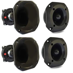 Kit 2 Driver Corneta Curta 2 Super Tweeter Tuiter 100w Hiken