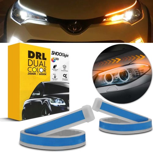 Fita de LED DRL Dual Color Universal DRL60CM 12v - Spare Parts and Accessories for Vehicles