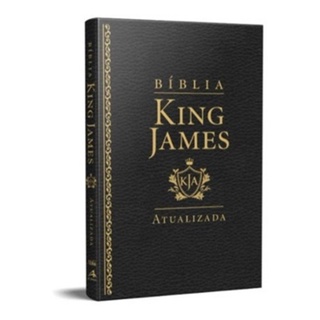Bíblia Sagrada King James Atualizada Ultra Fina Slim Preta em Oferta na Shopee
