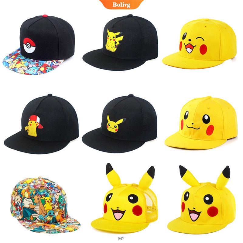 Anime Pokemon Boné De Baseball Chapéu Pikachu Cosplay Ajustável Hip Hop Meninas Brinquedos |