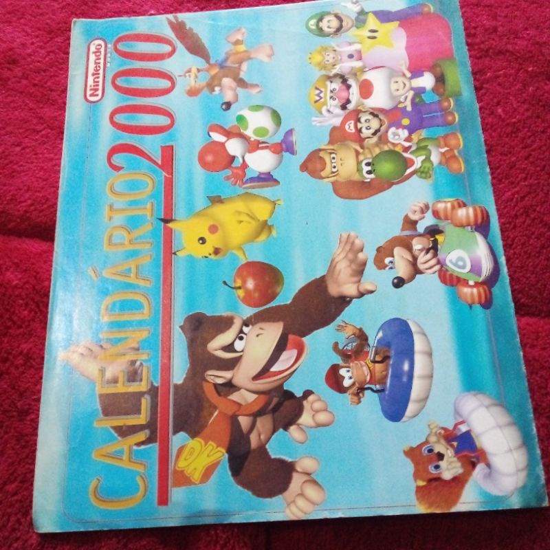 revista nintendo calendário ano 2000