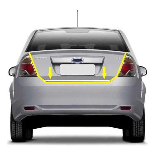 Borracha Porta Malas Tipo Original Fiesta Sedan Todos os Anos em Oferta na Shopee