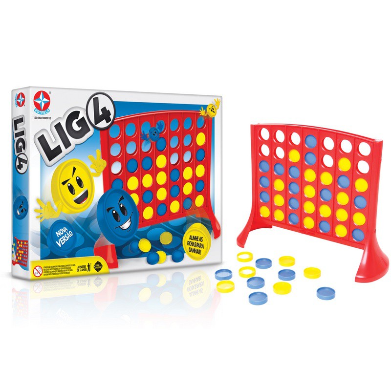 Jogo Lig 4 da Estrela - Estratégia e Habilidade Neste Jogo Desafiador! Jogo infantil Educativo menino menina 5 anos 6 anos