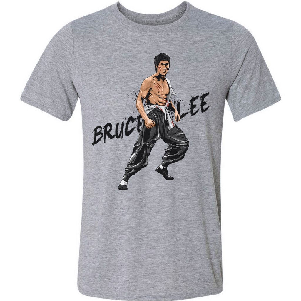 Camiseta De Bruce Lee Para Hombre - Estampado 'The Legend Of The Dragon', Color Negro
