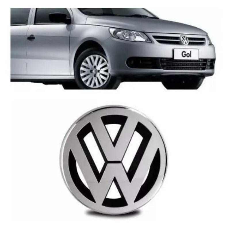 emblema grade frontal Gol Voyage Saveiro G5 cromada em Oferta na Shopee