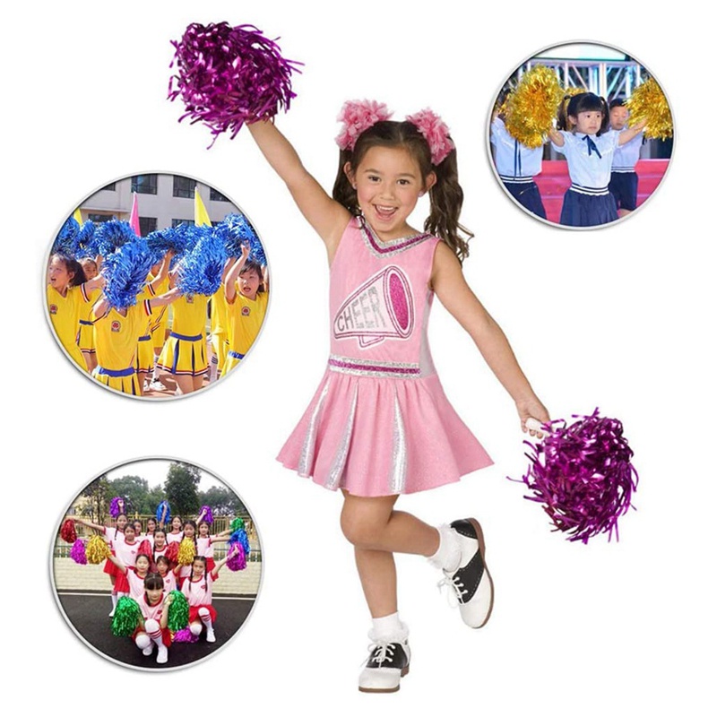 24pçs Pom-Pom Para Adultos E Crianças Cheerleaders | Shopee Brasil