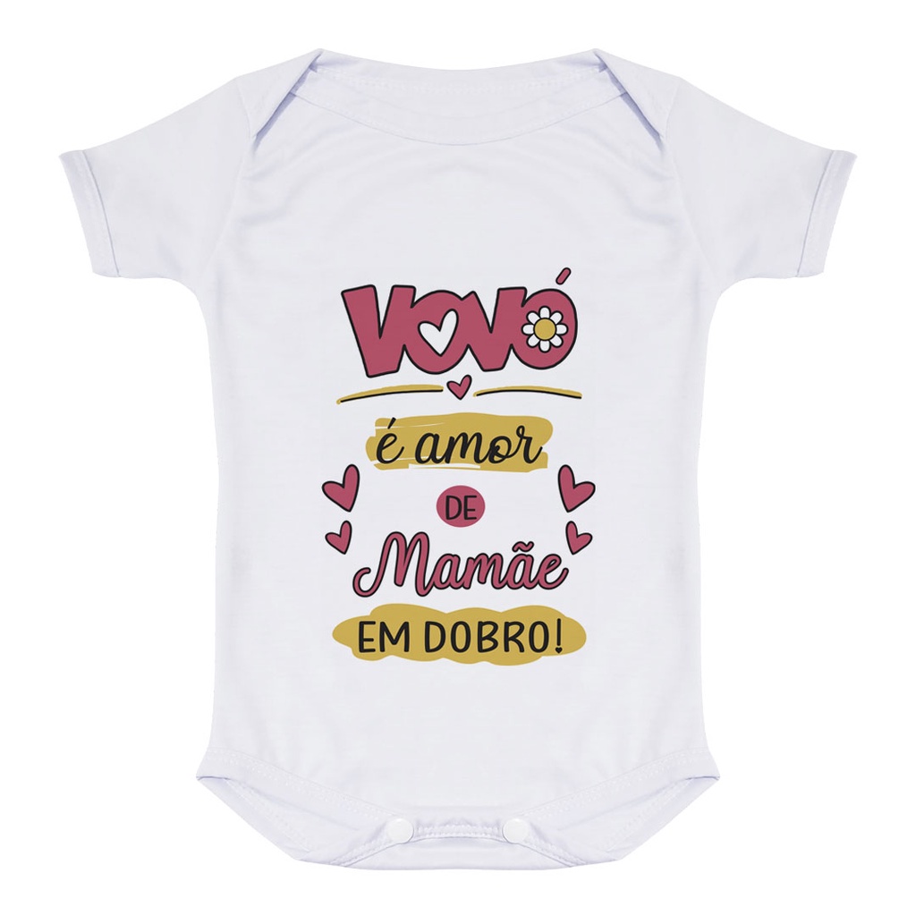 Body Bori Roupa para Bebê Recém Nascido Criança Infantil Maternidade com  Frase Personalizada Dia dos Avós Vovó Vovô | Shopee Brasil