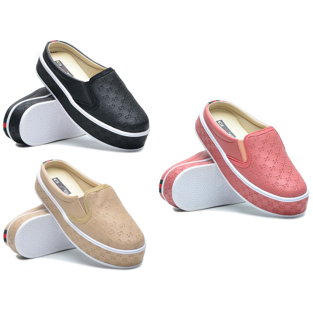 KIT com 4 pares - Sapatilha mule babuche bico arredondado GTS - Feminino